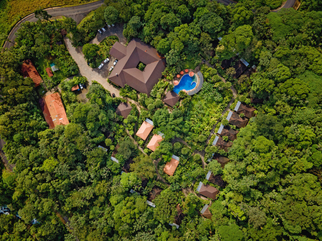 Rio Celeste Hideaway aerial