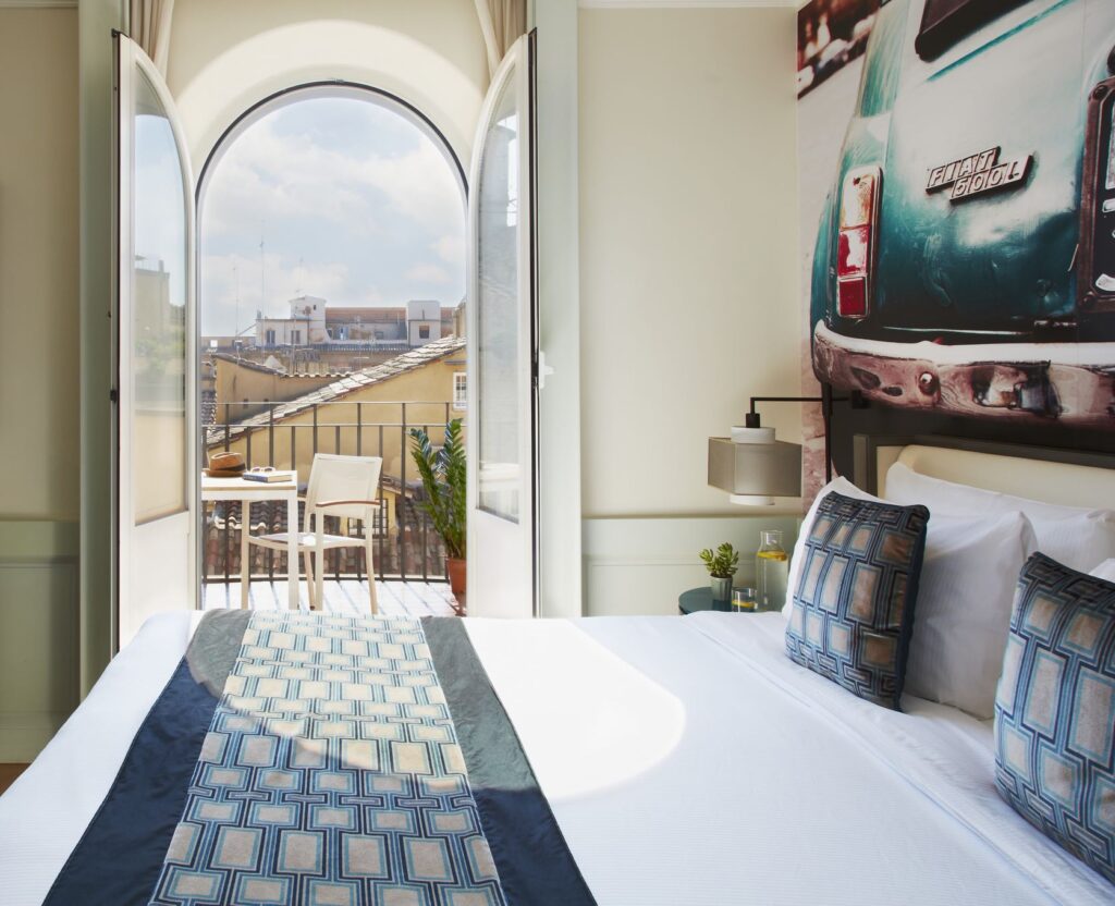 This Boutique Hotel is Located on Rome's Most Quaint Cobblestone Street