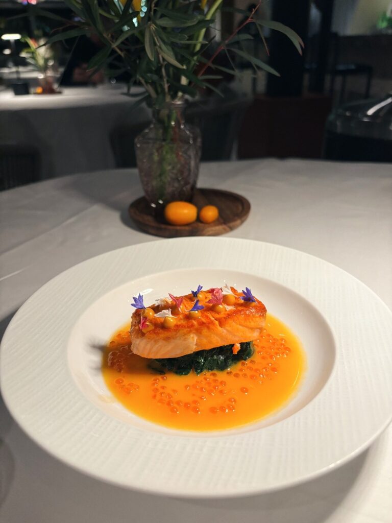 The Restaurant at Hotel Bel-Air salmon dish
