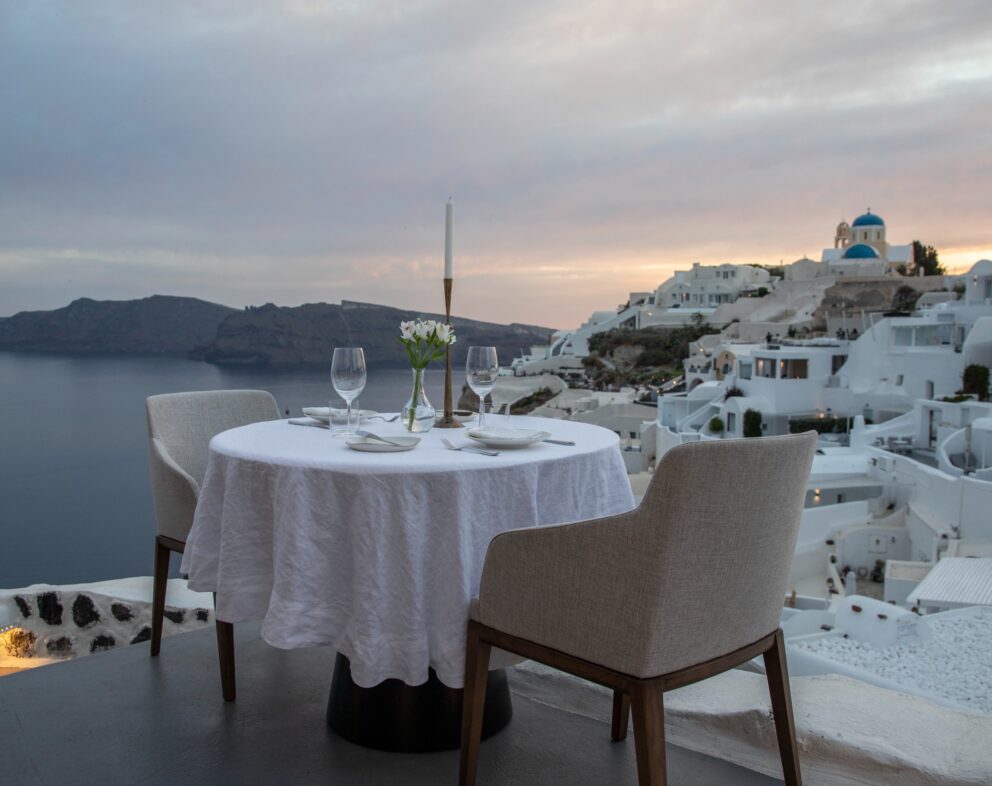 Indulge in Authentic Greek Flavors with Breathtaking Caldera Views in Oia, Santorini
